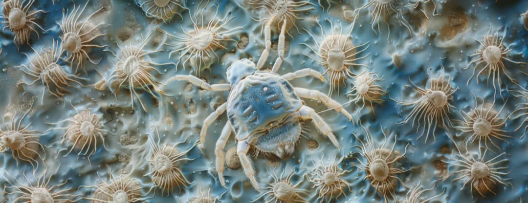 Dust Mites close up